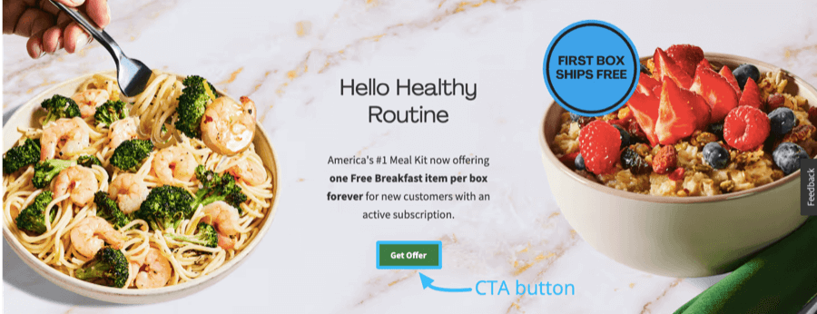 CTA button