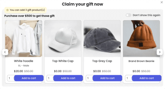 BOGOS gift selector