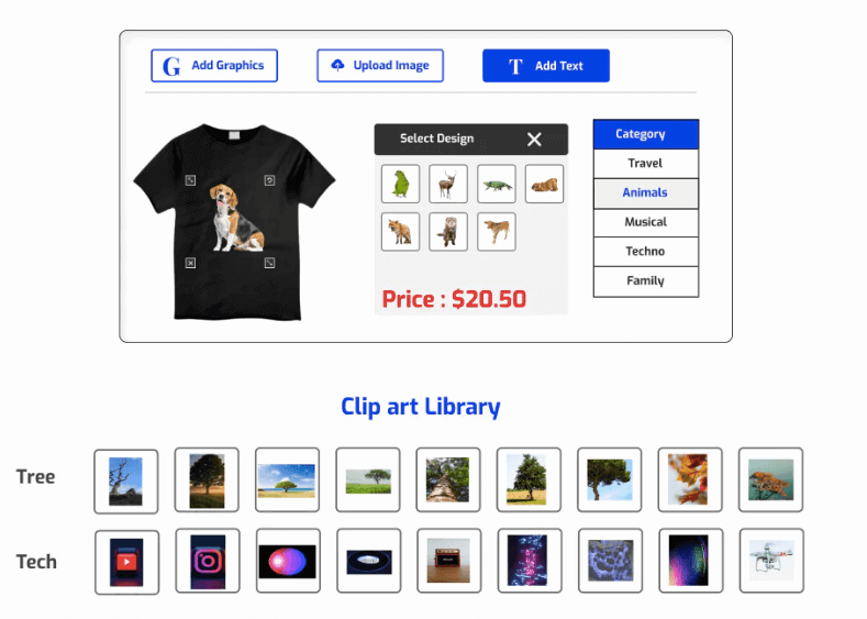 Clip art library