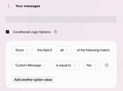 Globo conditional logic