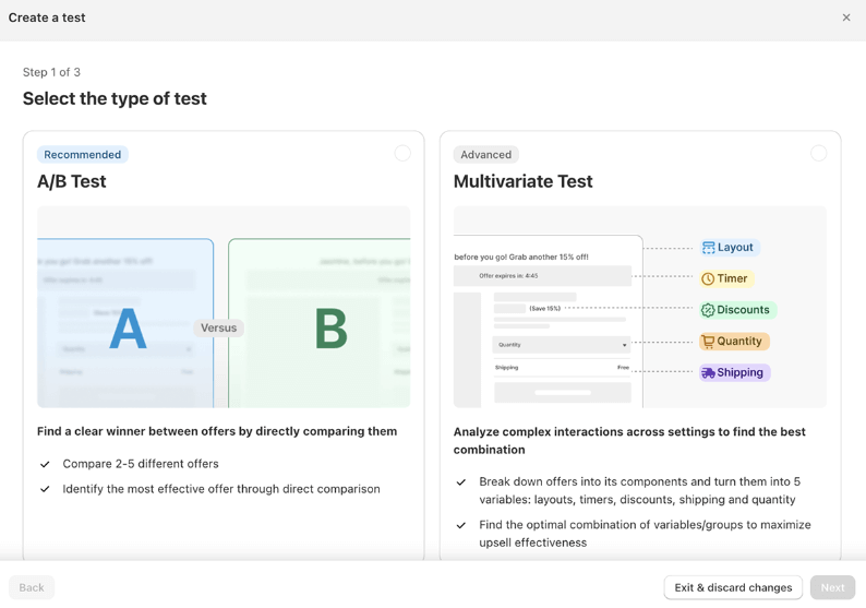 Aftersell targeted upsells