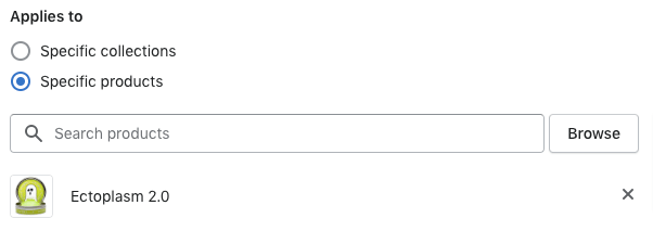 Discount applies to.