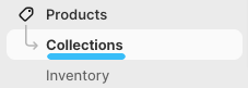Shopify products collections