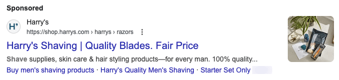 Google ad landing page alignment