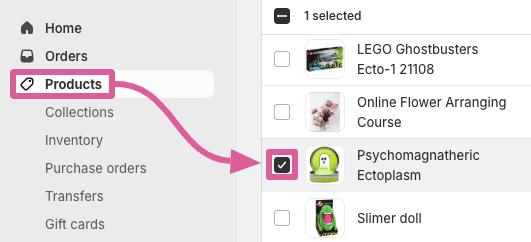 Find out-of-stock product