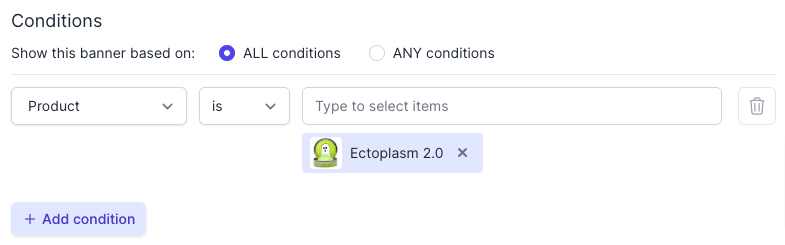 Flair banner conditions