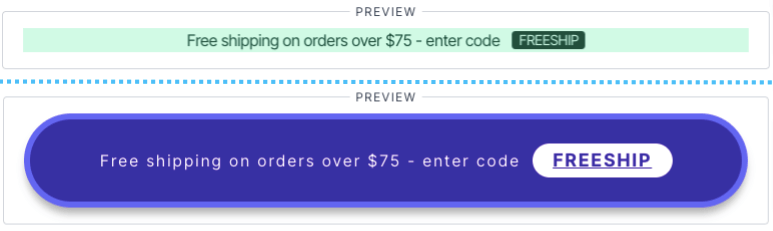 Flair banner design examples