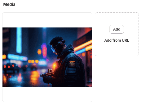 Shopify add e-book product images