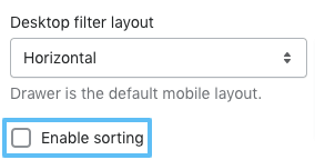 Shopify Customizer collection page setting.