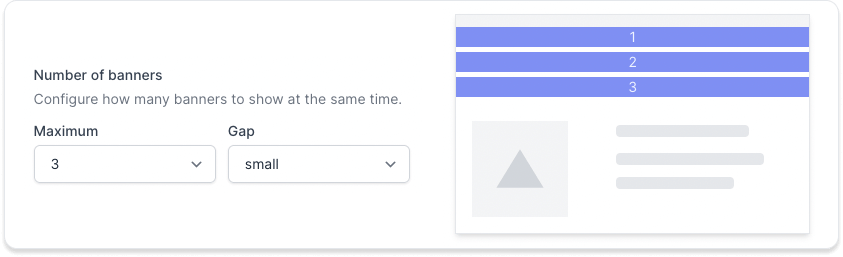 Flair banner layout multiple setting